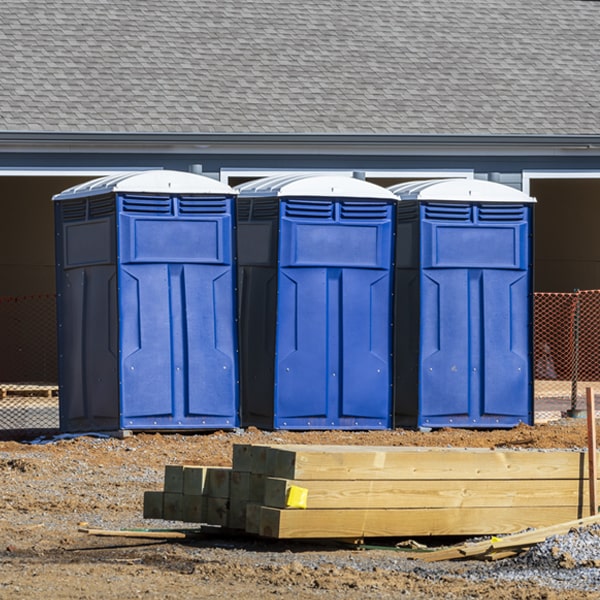 what is the maximum capacity for a single portable restroom in Sanford